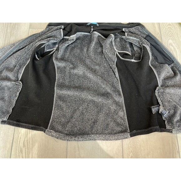Kuhl Alpenlux Full Zip Jacket Fleece Two Tone | Gray Black | Size XL Runs‎ Small - Picture 10 of 16